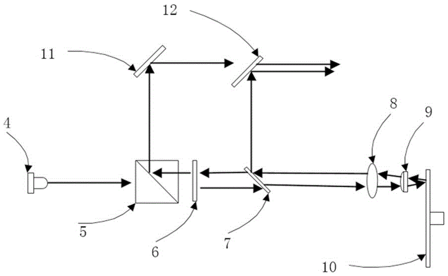 Total reflection type fluorescent wheel projection device and projection method