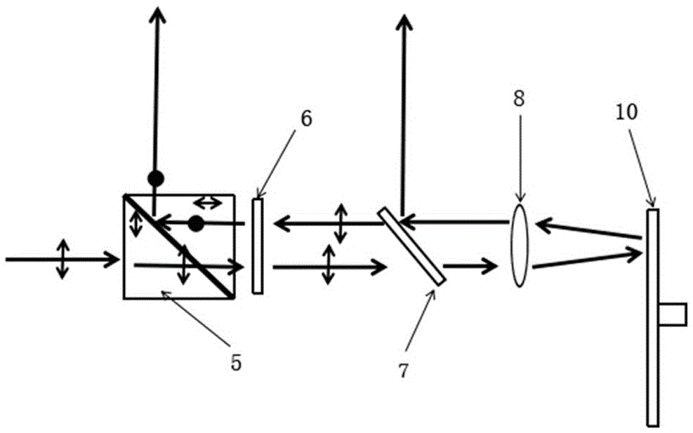 Total reflection type fluorescent wheel projection device and projection method