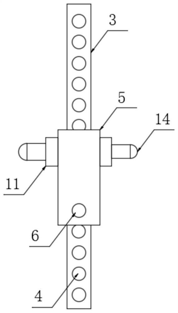 An adjustable multi-specification universal injection positioning device