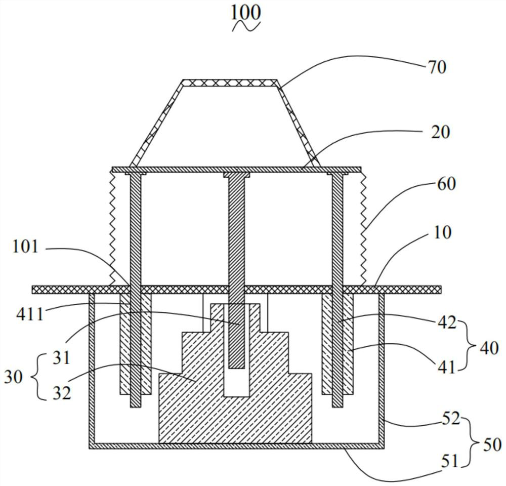 Ascending and descending mechanism and self-ascending and descending composite robot