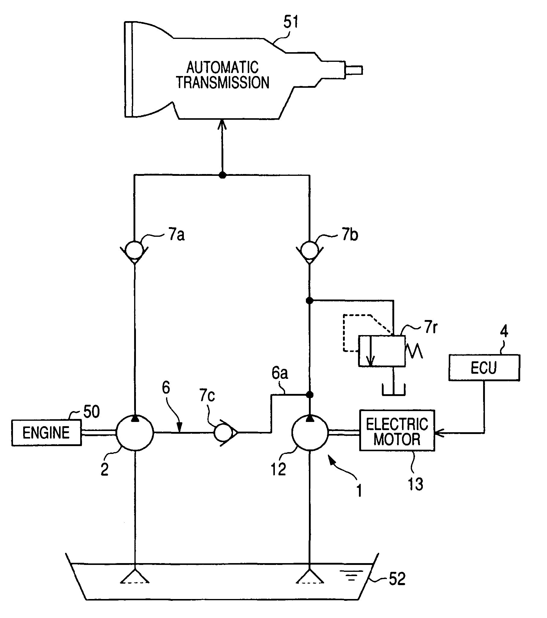 Oil pump system for vehicle