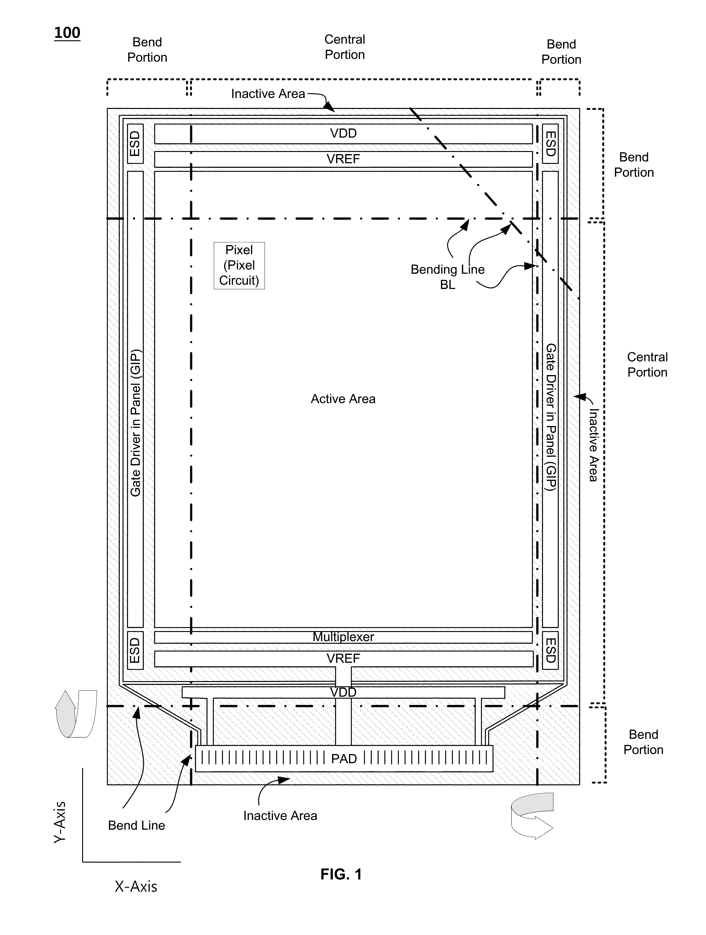Flexible display device with corrosion resistant printed circuit film