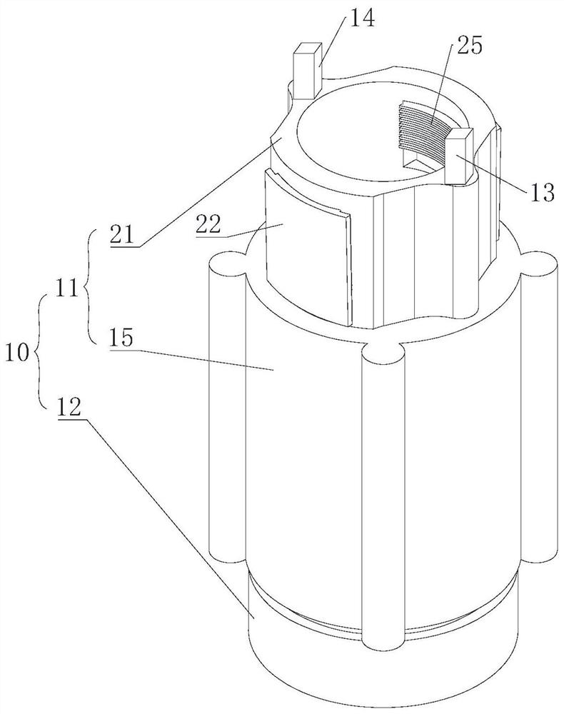 Locking tool for tire dynamic balance test and tire dynamic balance test system