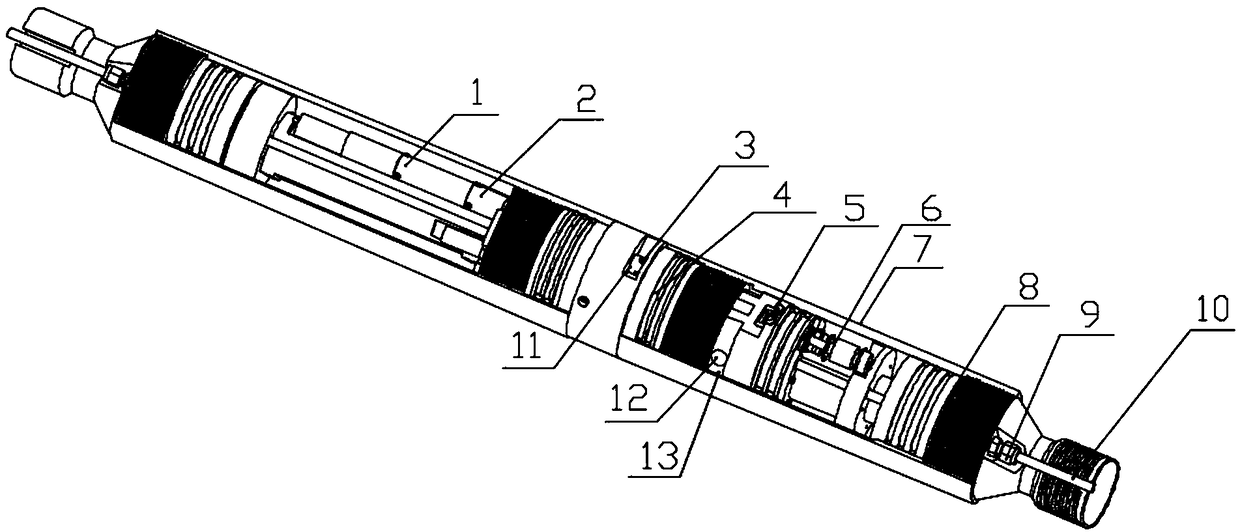 Shunting type intelligent water distributor for large flow water injection of oil fields