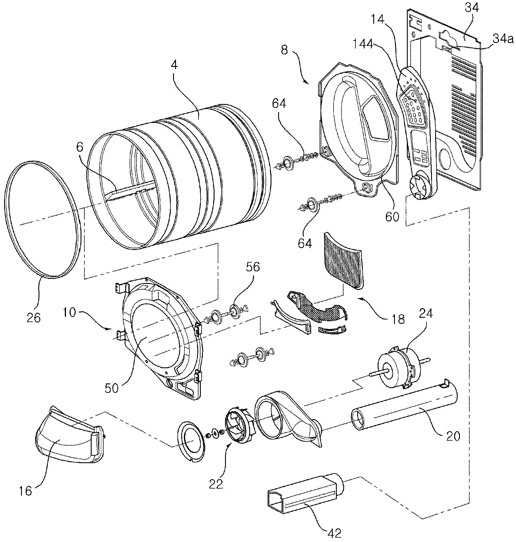 Steam spraying apparatus and clothing drying machine including the same