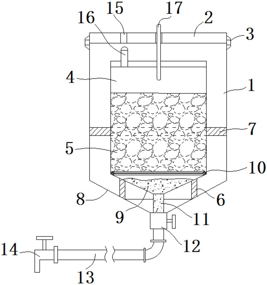 Bio-organic fertilizer self-producing device with solid-liquid separation function