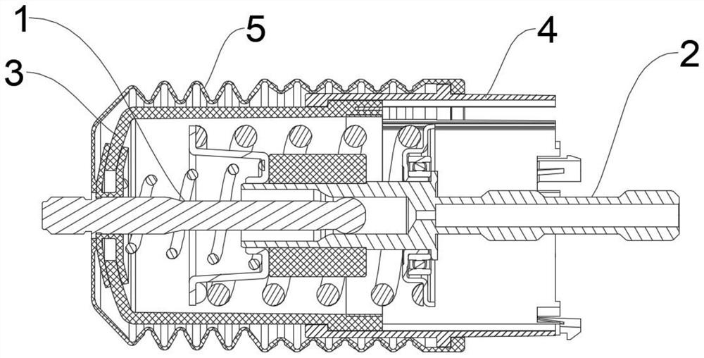 Multi-stage elastic assembly applied to pedal simulation mechanism