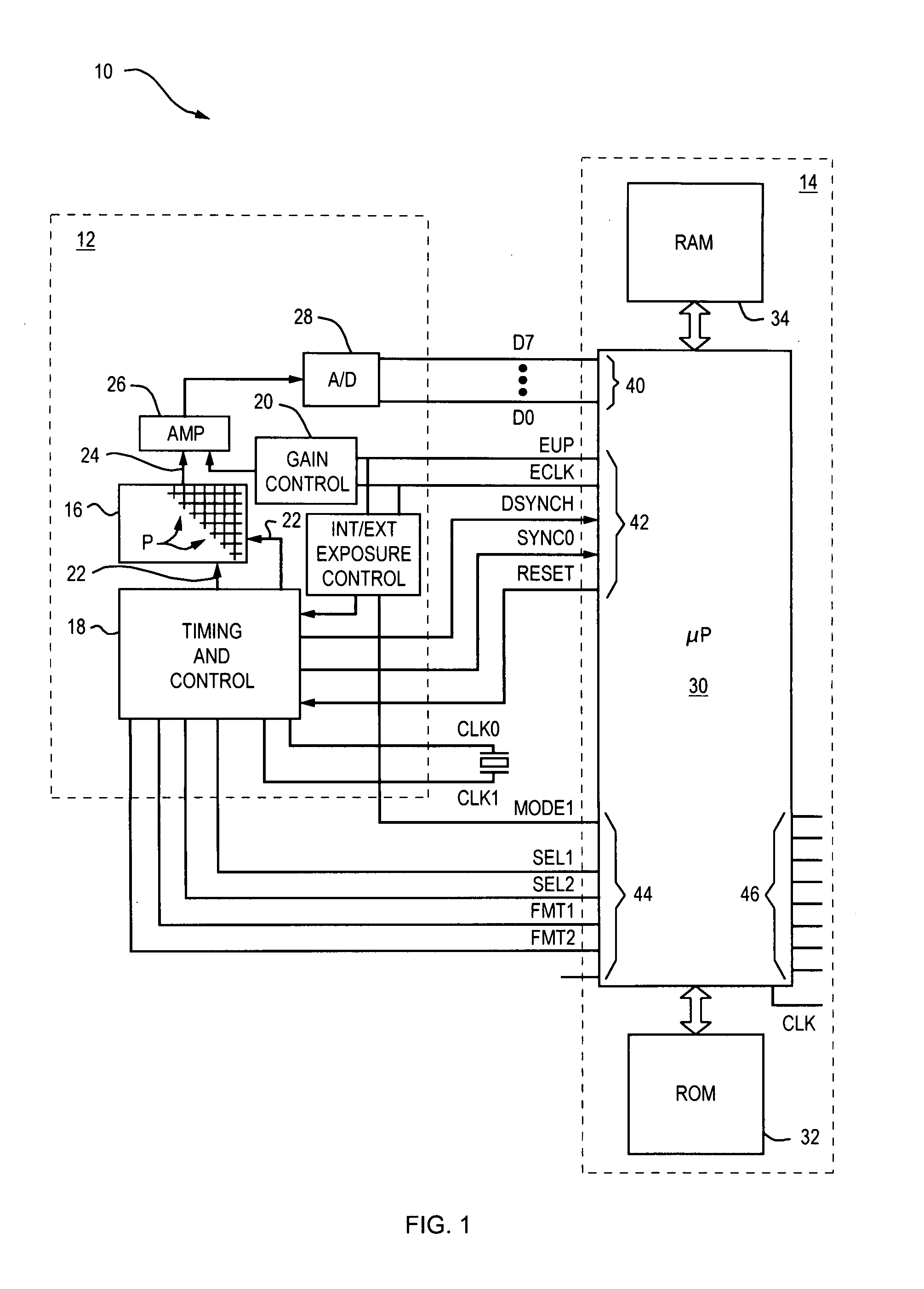 Method and apparatus for compensating for fixed pattern noise in an imaging system