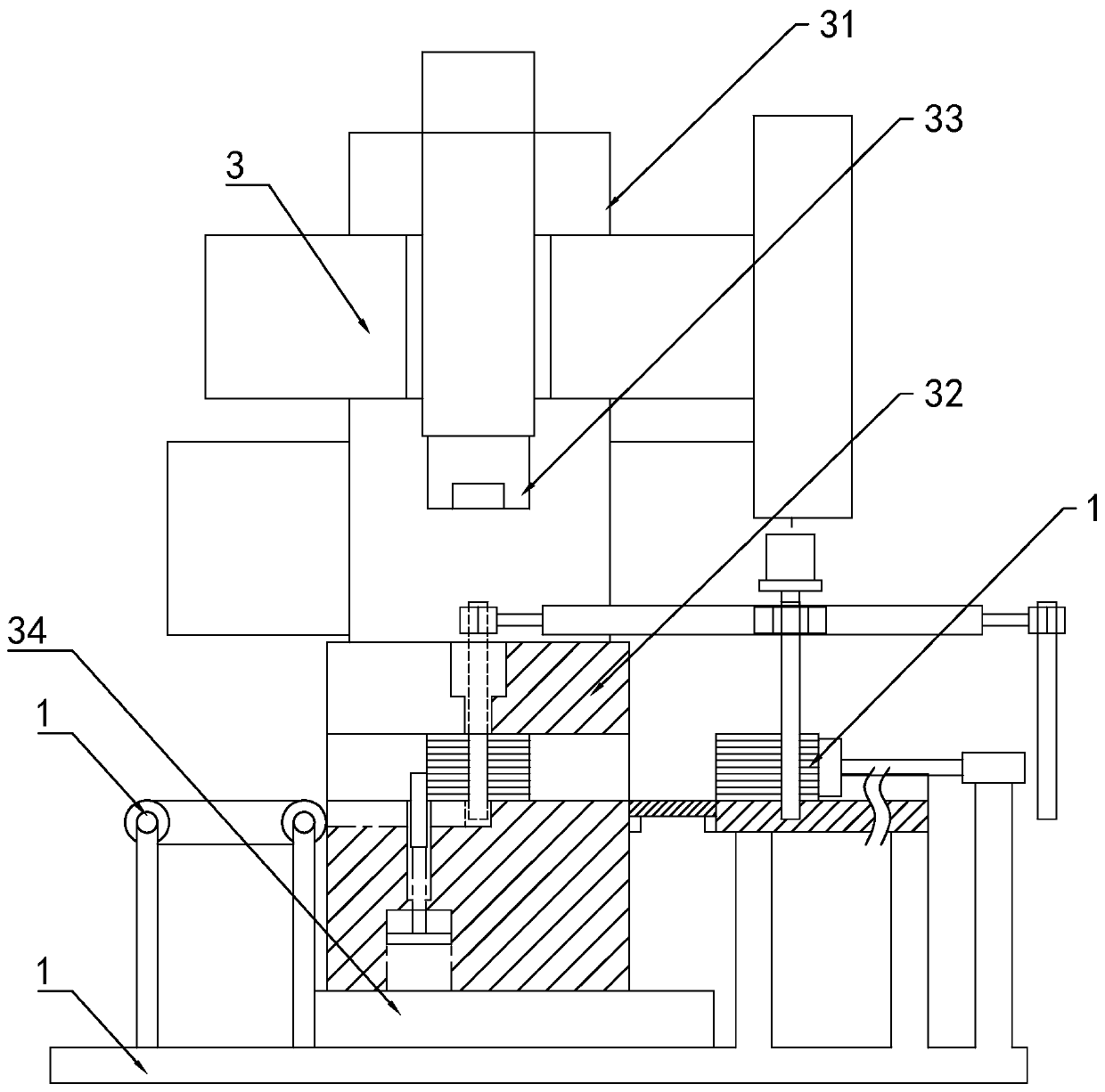 Production process and production equipment of motor rotor for unmanned aerial vehicle