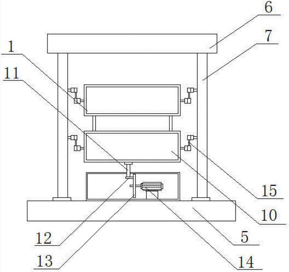 Auxiliary glaze shaking device used for ceramic glazing