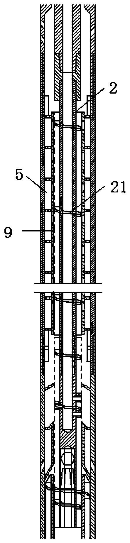 Set milling integrated sand bailing device and application method thereof