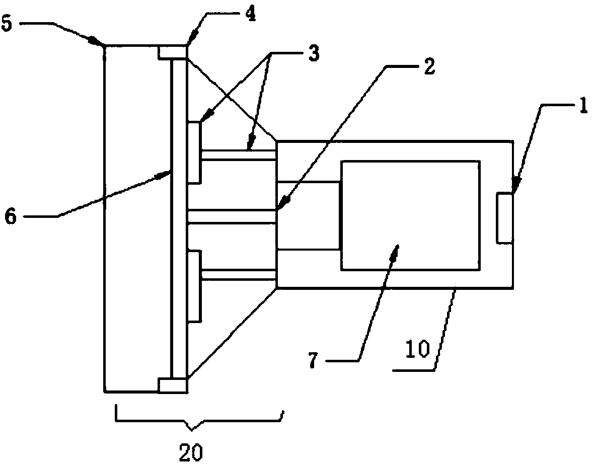A handheld plastic optical fiber end face processing device and processing method