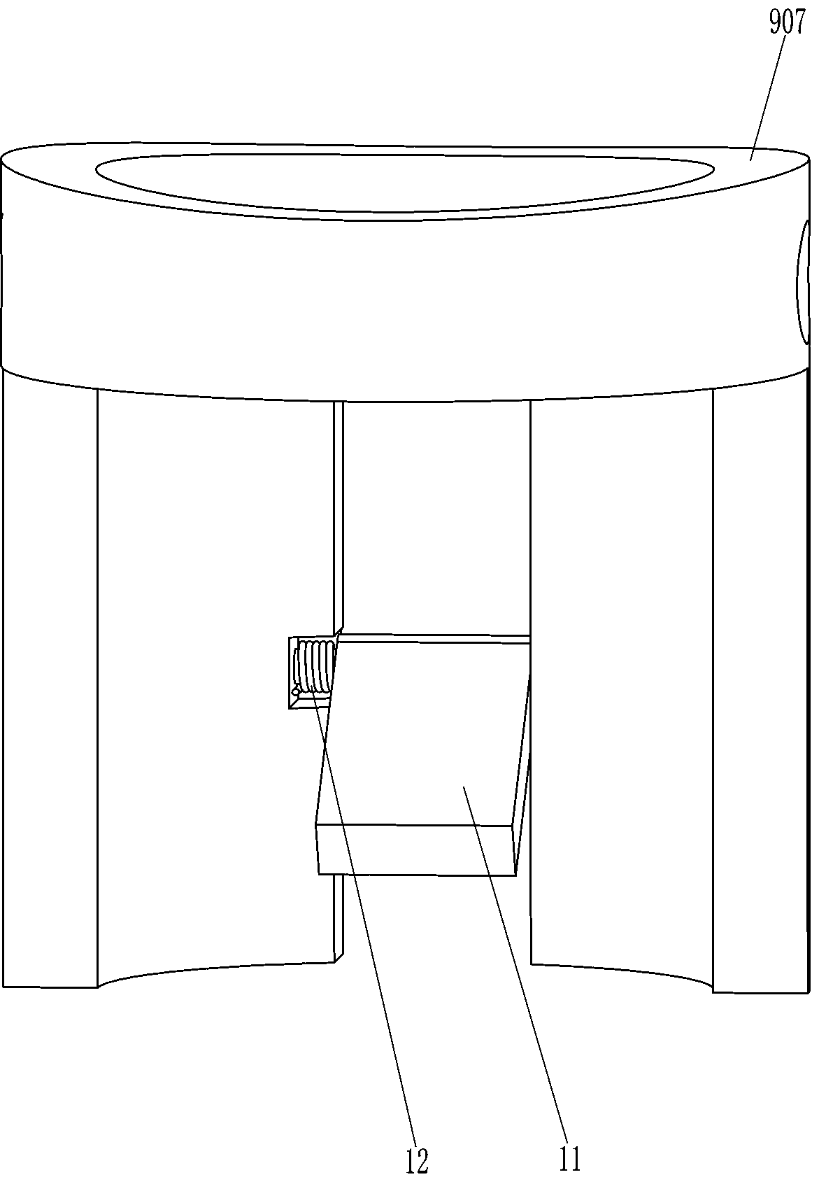 Double-color ball extracting device for random extraction and selection