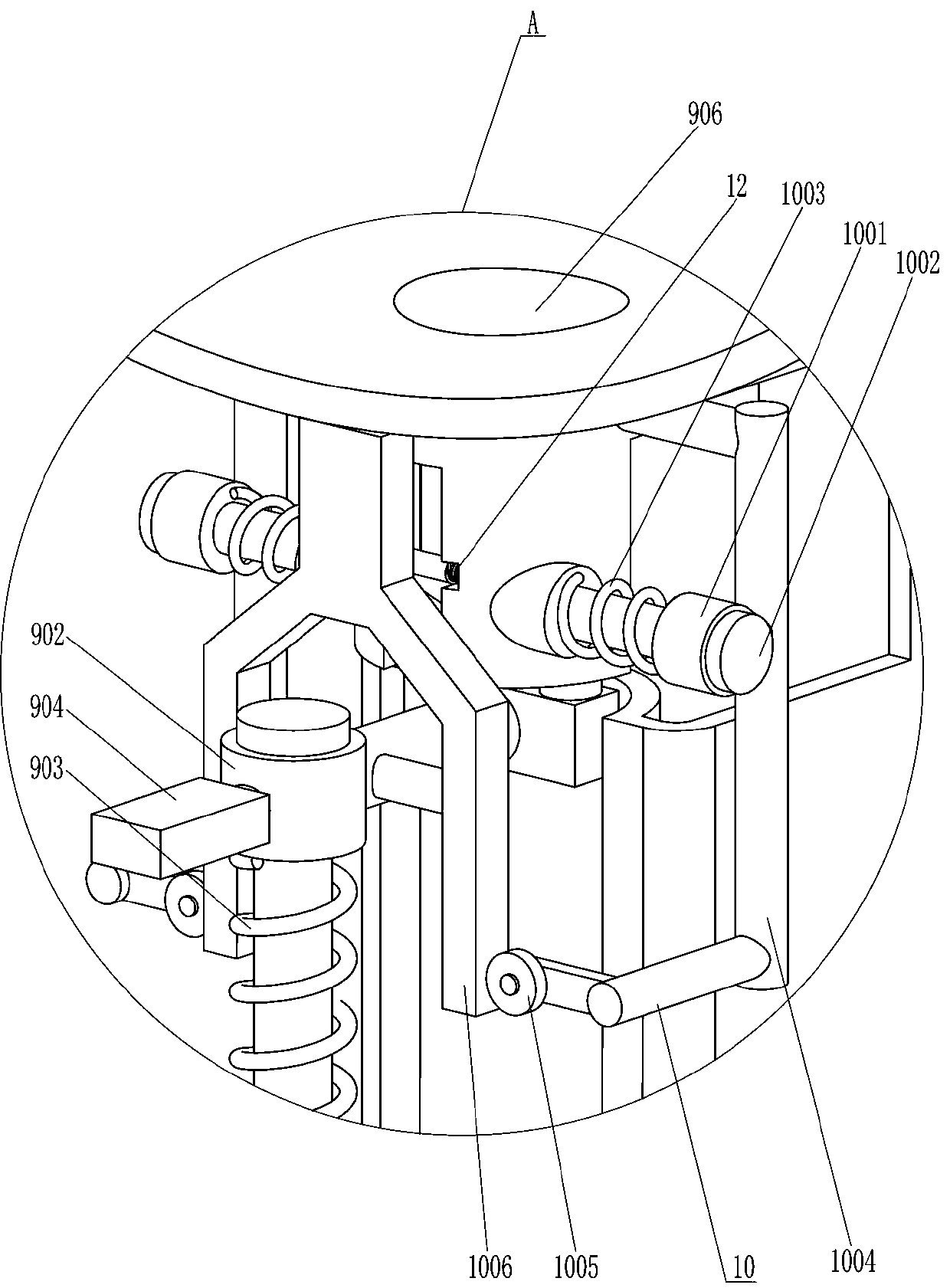 Double-color ball extracting device for random extraction and selection