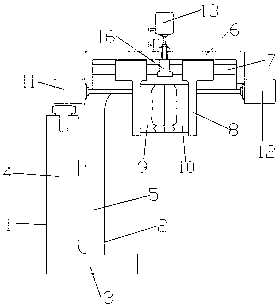 Module for forming bending body of glass milk bottle