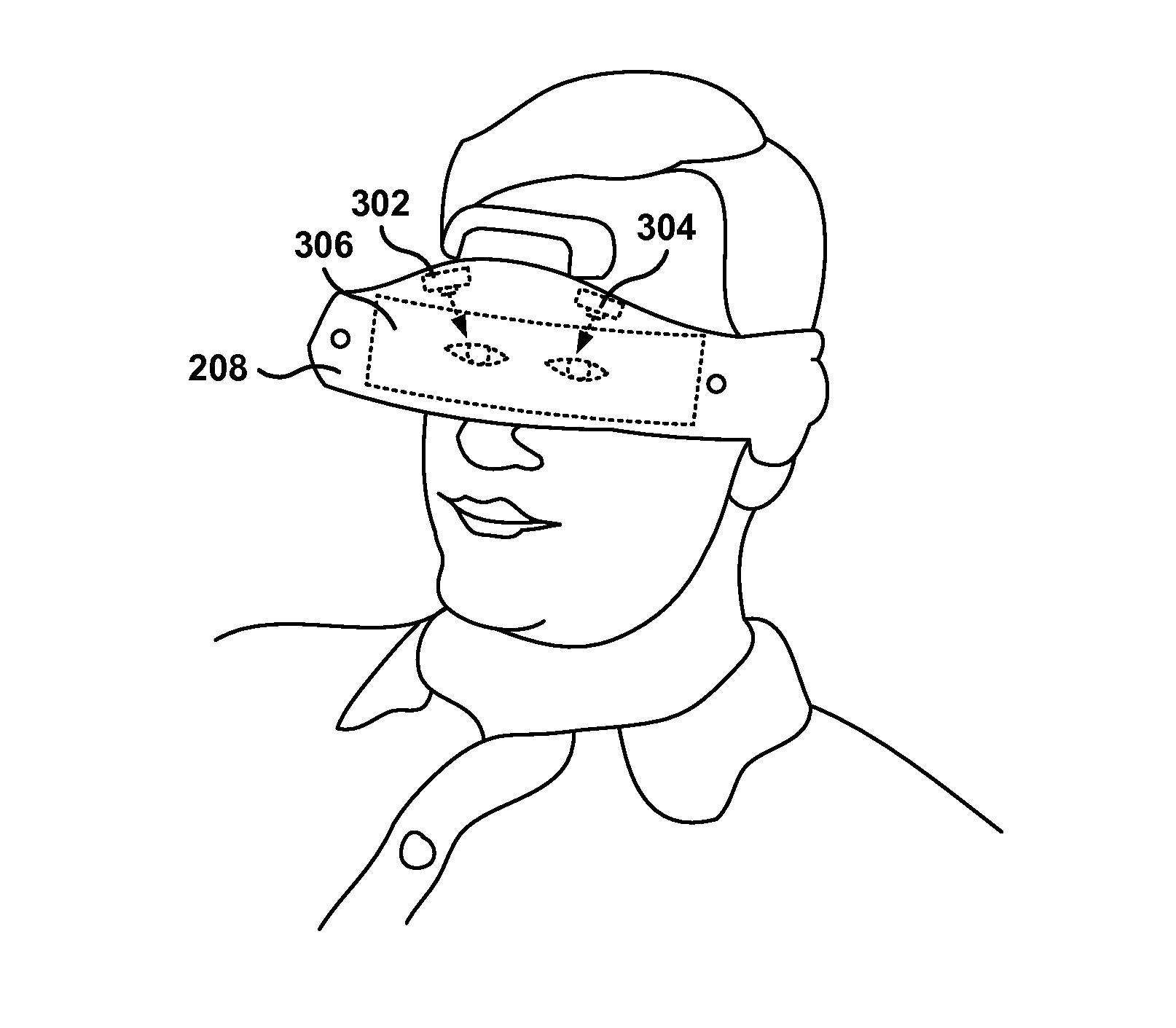 Switching mode of operation in a head mounted display