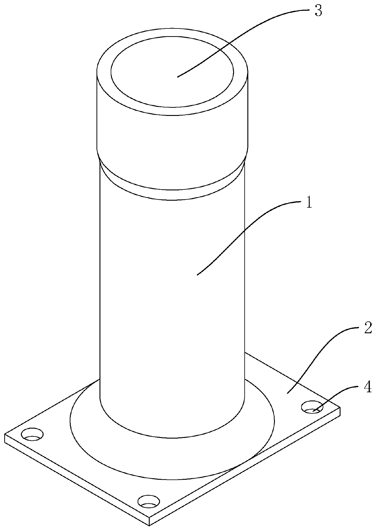 Forging process for buffer shell and forging die applying to forging process