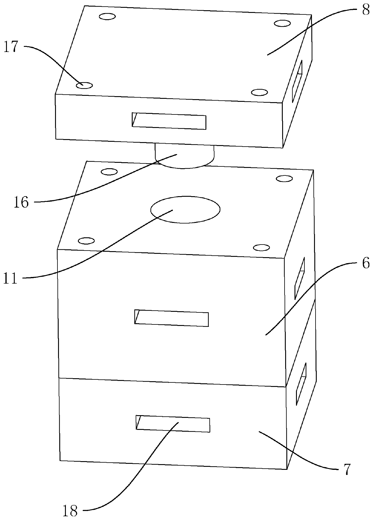 Forging process for buffer shell and forging die applying to forging process