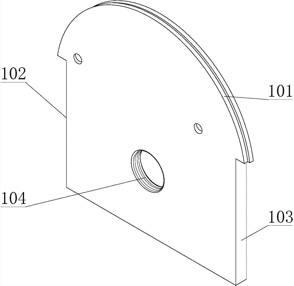 Clamp device for friction experiment of drum type friction plate
