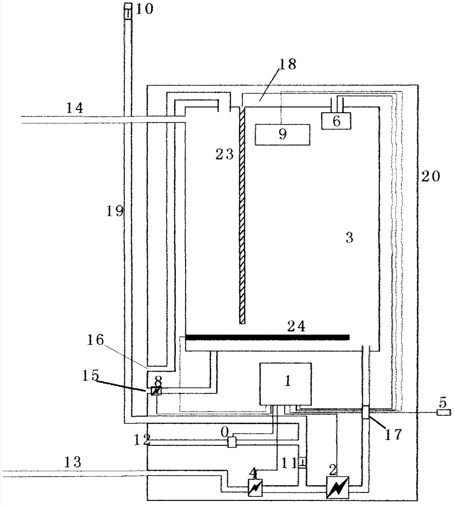 Vacuum-tube split type solar water heater