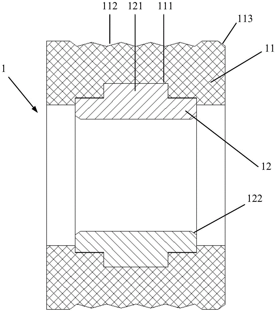 Bearing and deep-well pump transmission shaft system provided with bearing