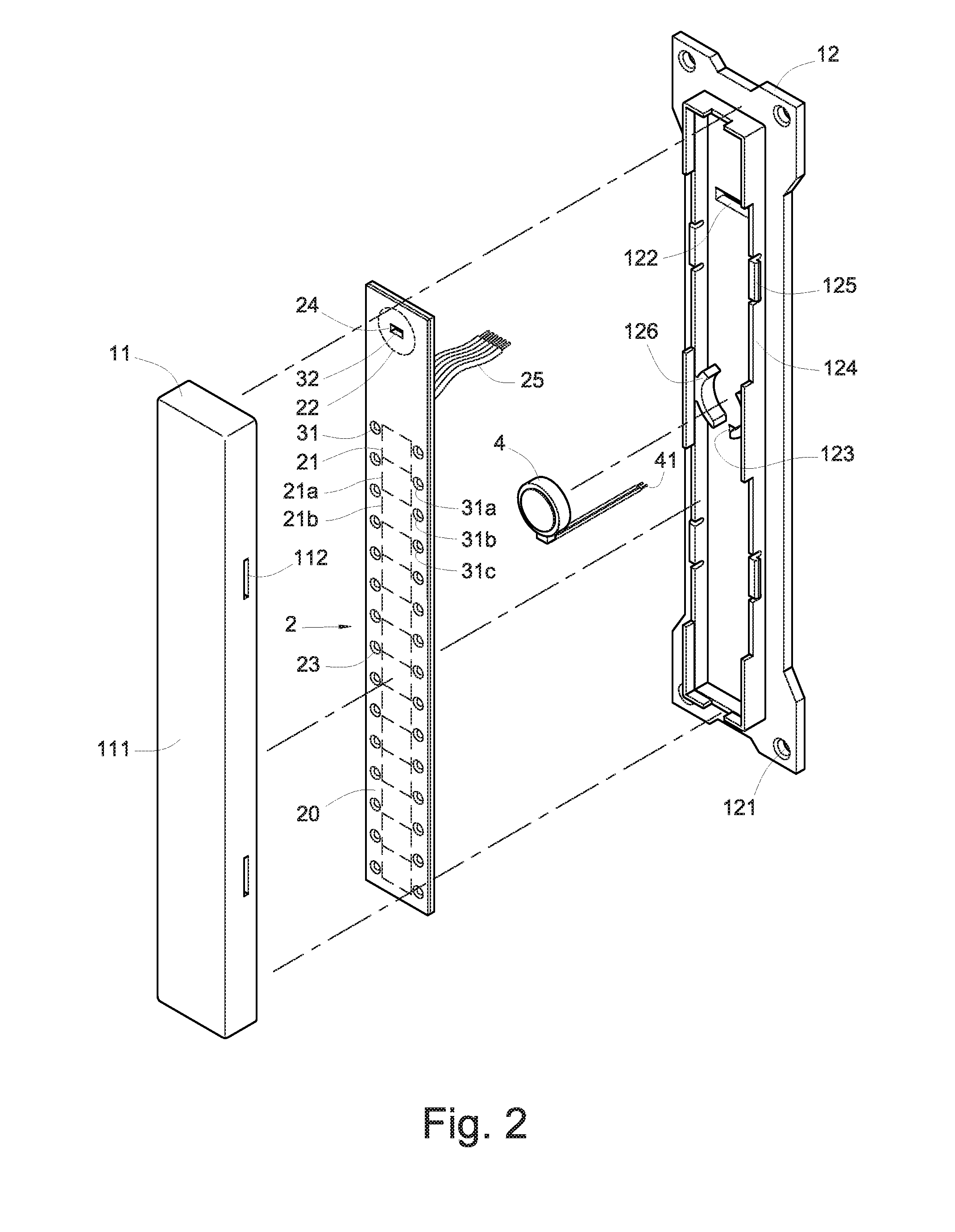 Touch-sensitive linear adjustment switch