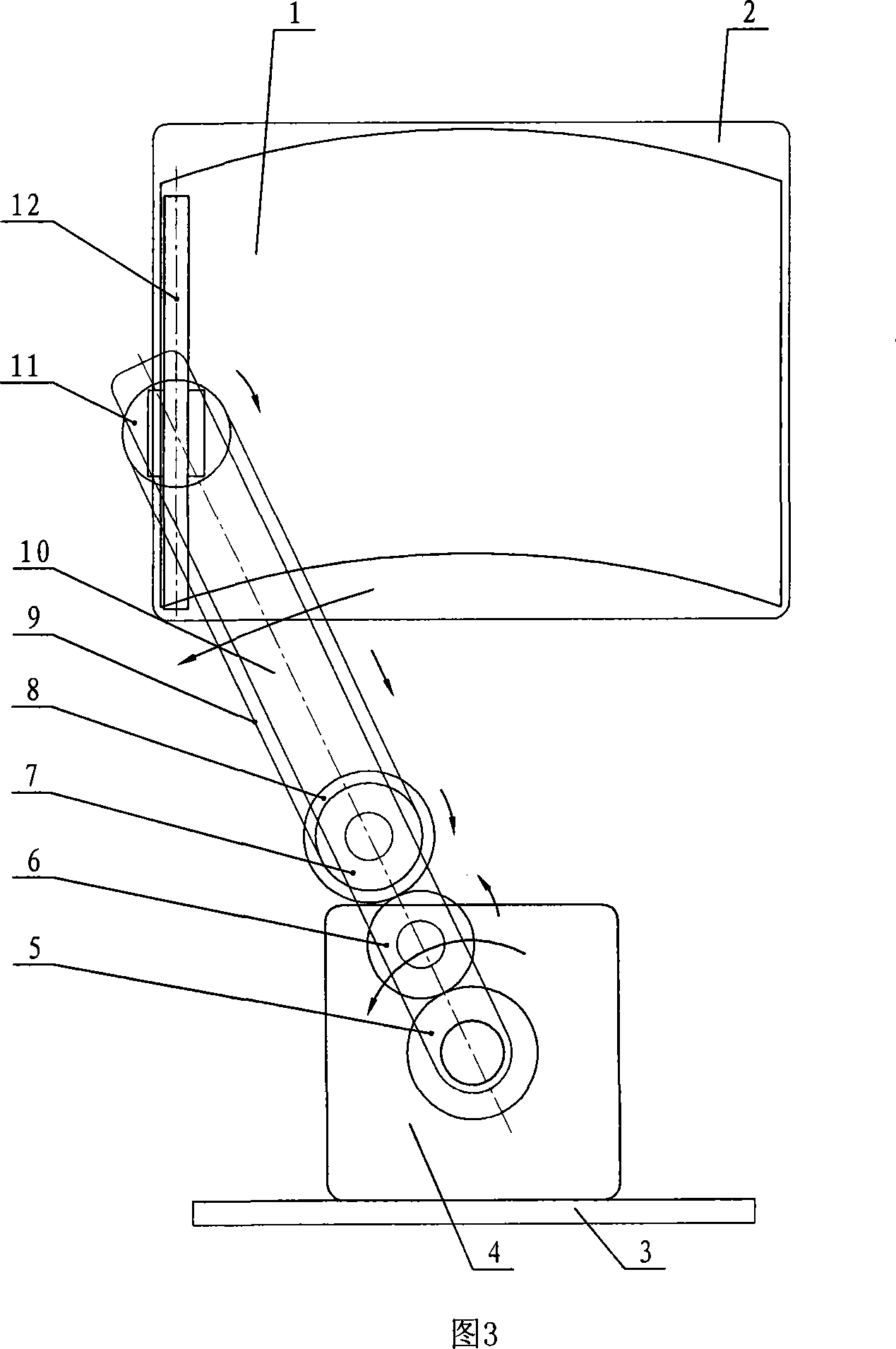 Single-arm windshield wiper with circular ring shaped section