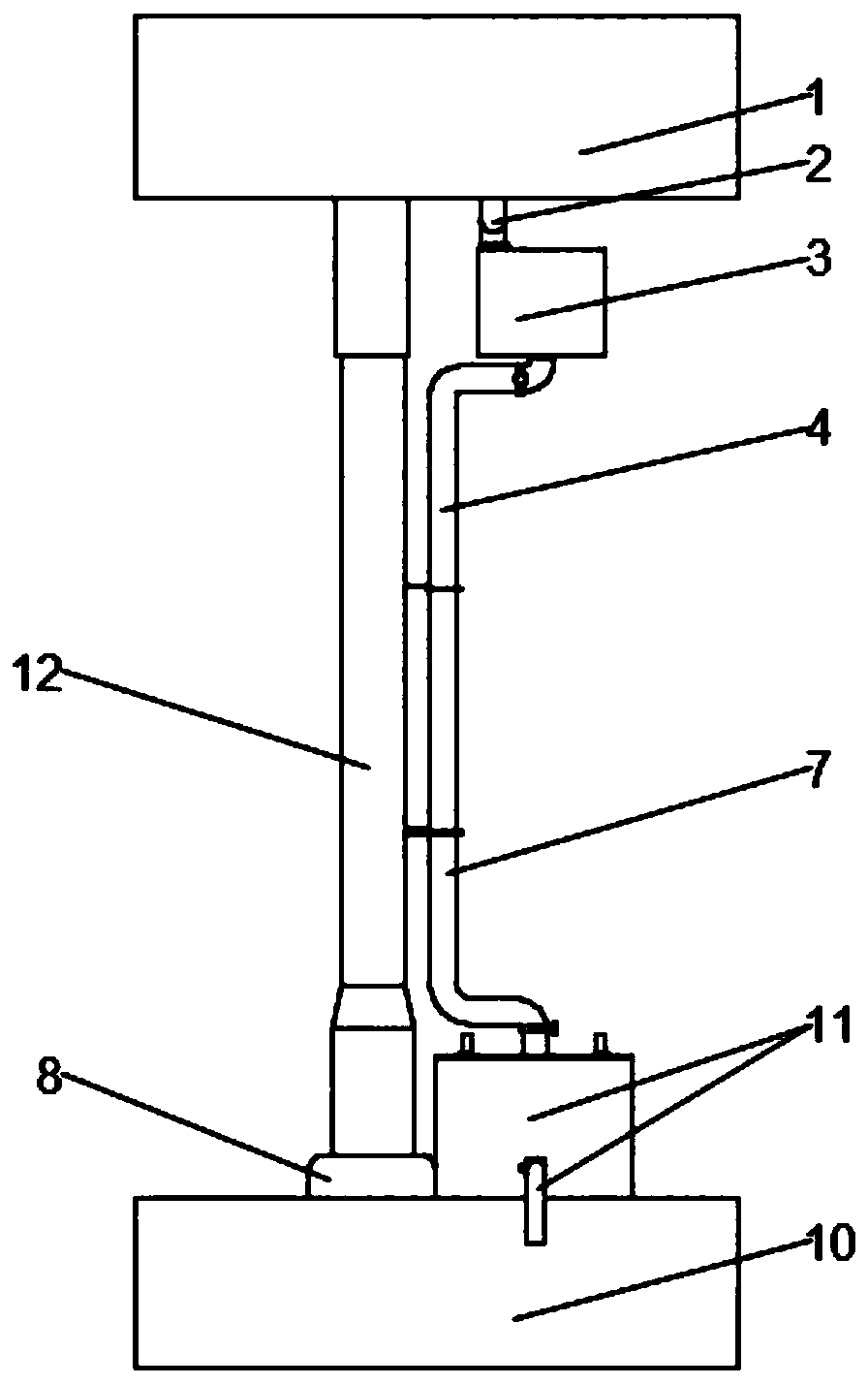 High-speed railway viaduct hydroelectric generation and rainwater collection irrigation system based on potential energy