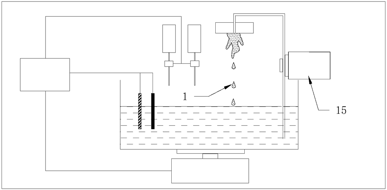 Method and device for synthesizing stalactite and stalagmite through microorganisms