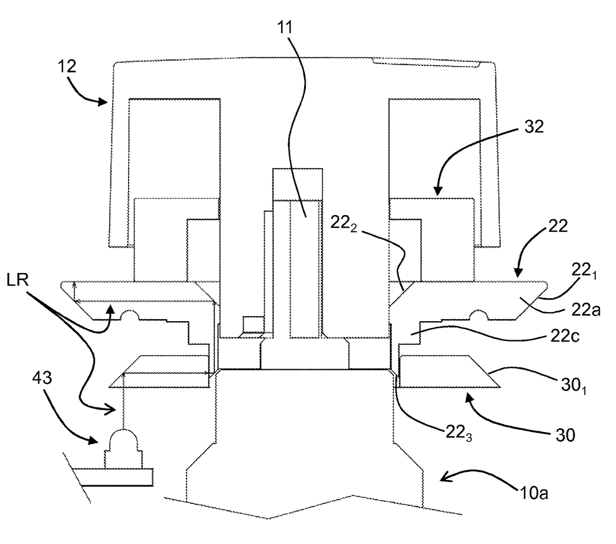 Control device for gas taps