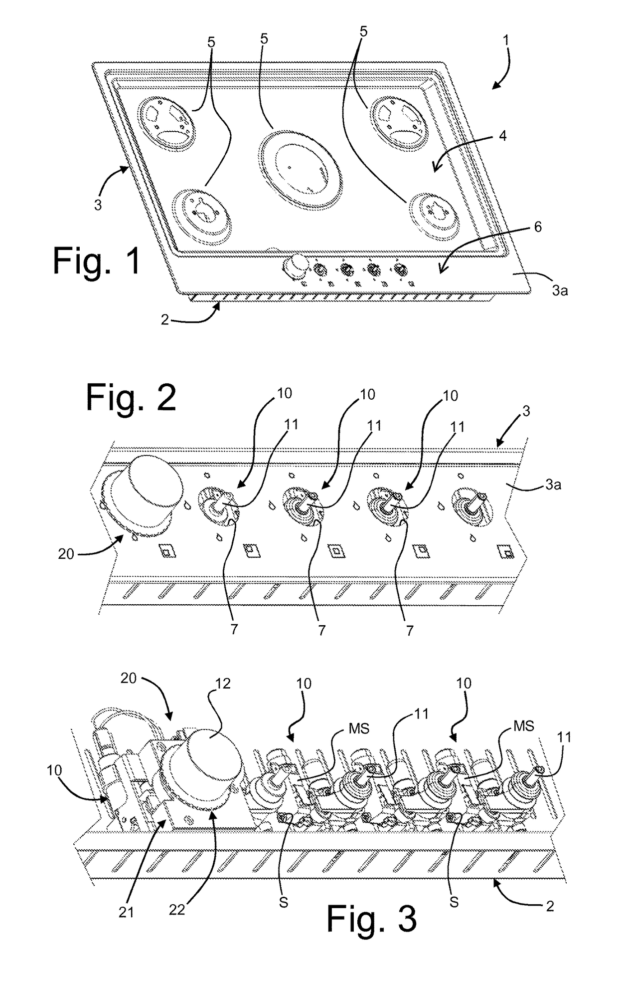 Control device for gas taps