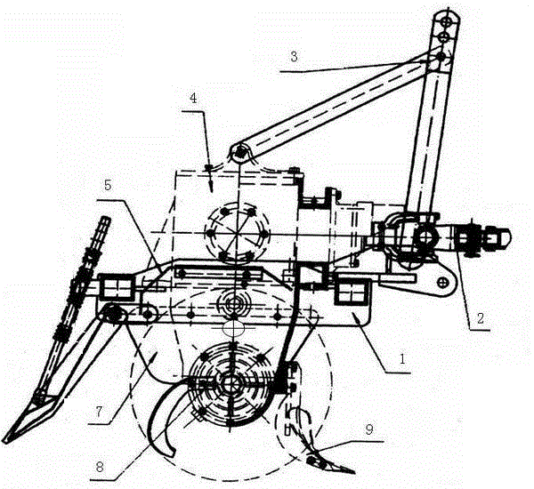 Deep tillage rotary plow