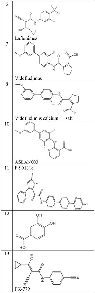 DHODH inhibitor of anti-RNA virus drug and application of DHODH inhibitor