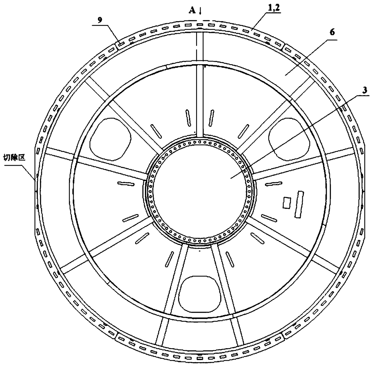 Vibration and noise reduction structure for generator components, generator components, generator