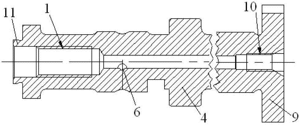 Cam shaft with encoding disk and lubricating oil channel