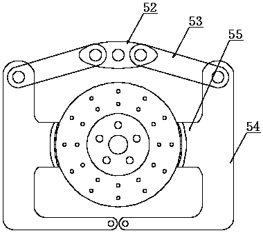 Polishing device for automobile clutch brake disc