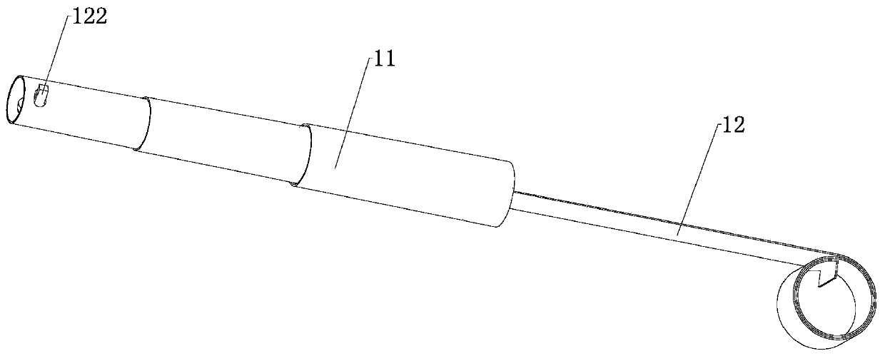 Cable rod telescoping mechanism for controlling deformation of tensioning integral structure