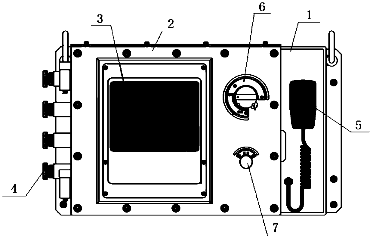 Multimedia terminal of mining communication control system and mining communication control system