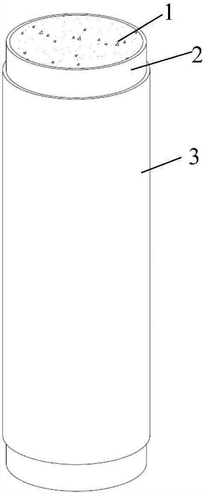 Novel steel-tube reinforced concrete-filled steel tubular member and processing method thereof