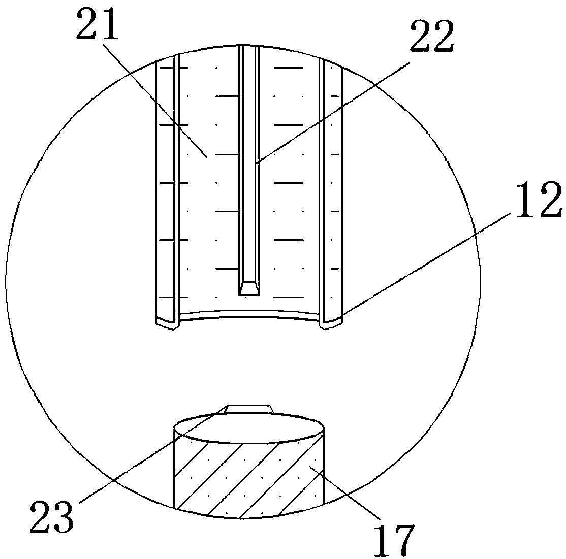 Telescopic gardening branch cutting knife convenient to detach and install