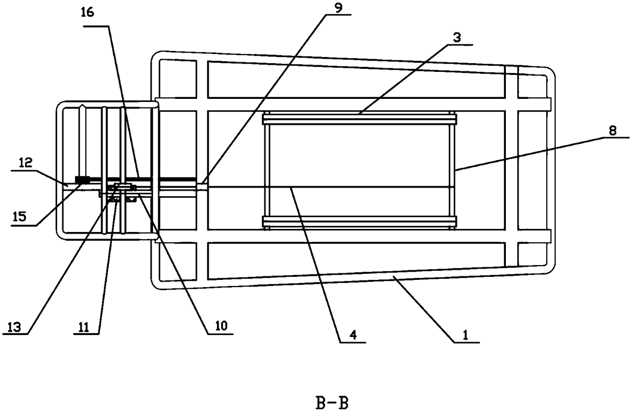 A hand-push cargo truck