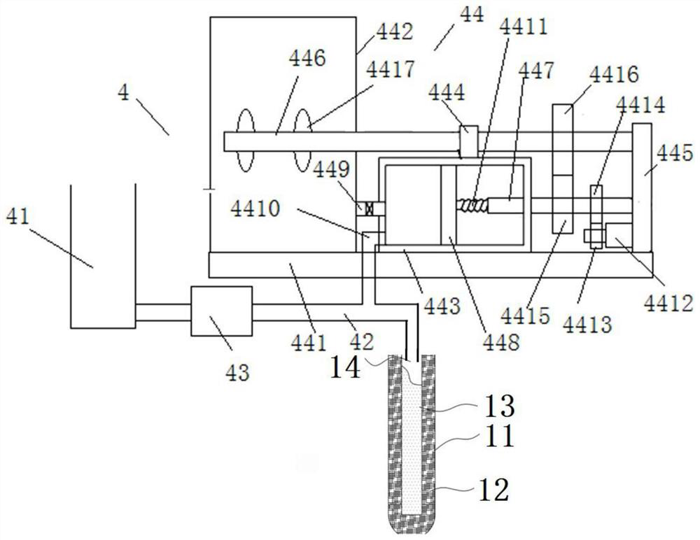 A high-temperature desert lawn underground sprinkler and its installation method