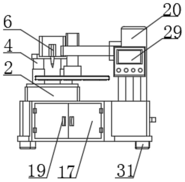 Semiconductor probe table type dotting machine