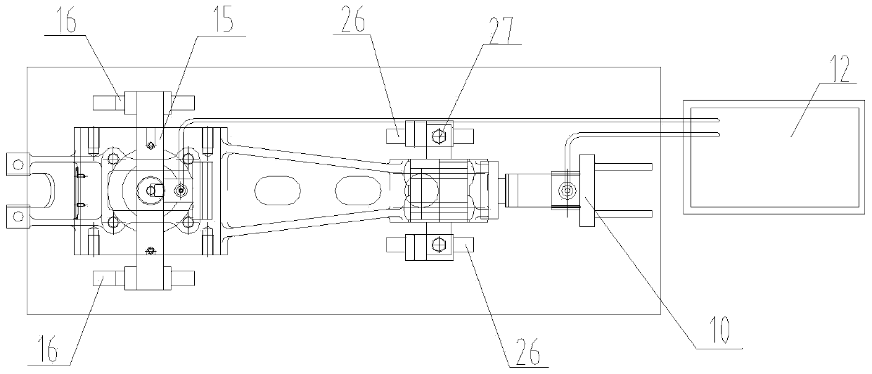 Railway vehicle jib-type axle box locating node assembling device