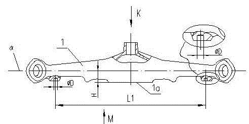 Processing and configuring method for multi-species face pin positioning axle housing cleaning tow trolley