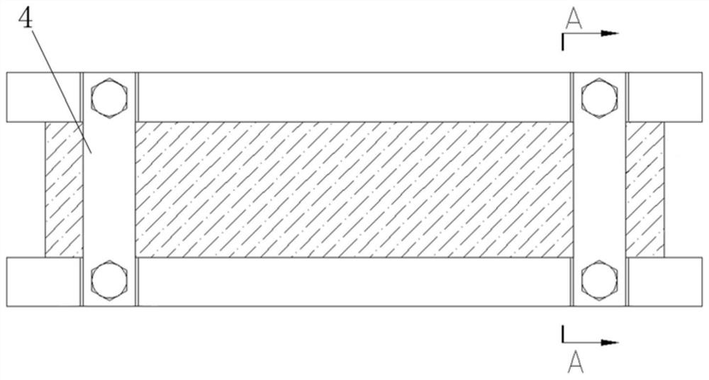 Hydrogen fuel cell stack structure