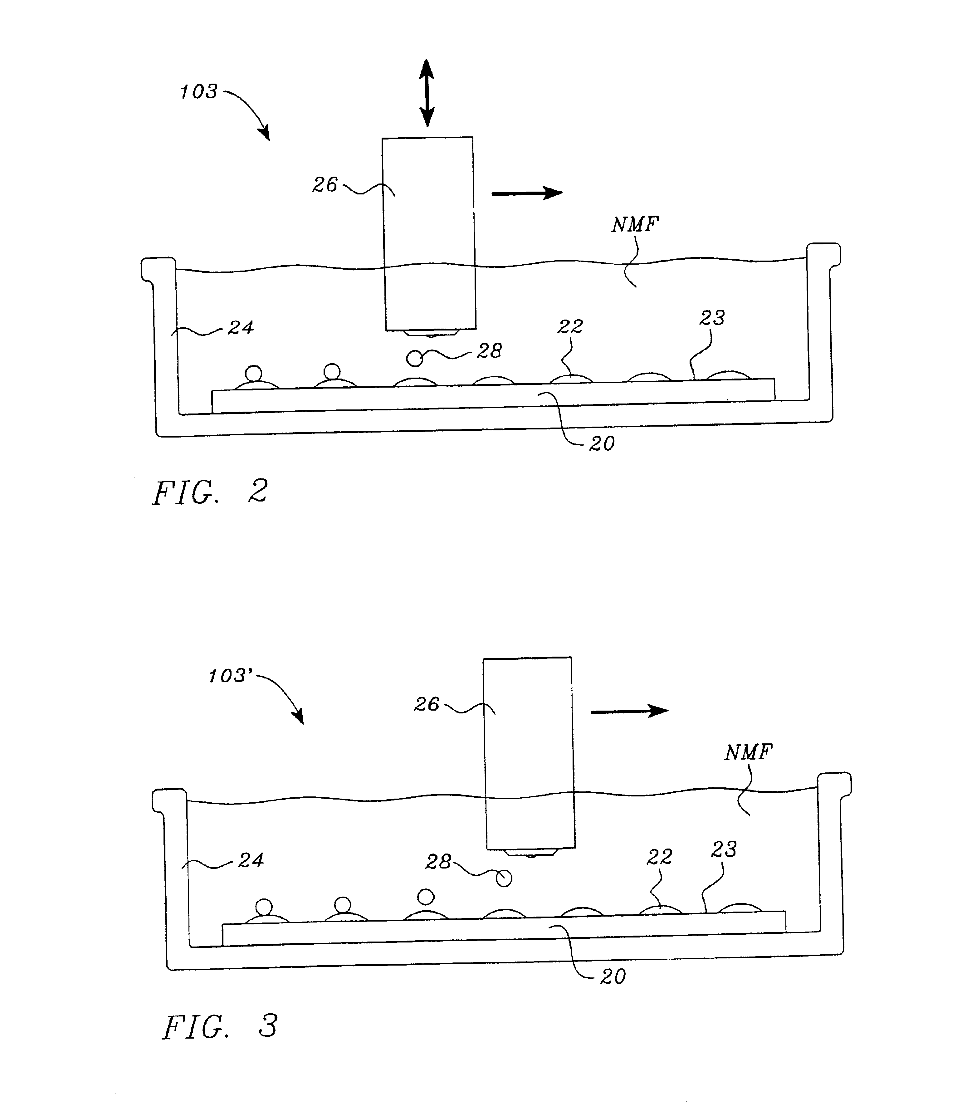 Method of shielding biosynthesis reactions from the ambient environment on an array