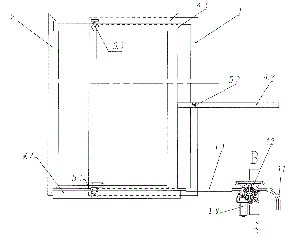 Driving mechanism for outward sliding vehicle door