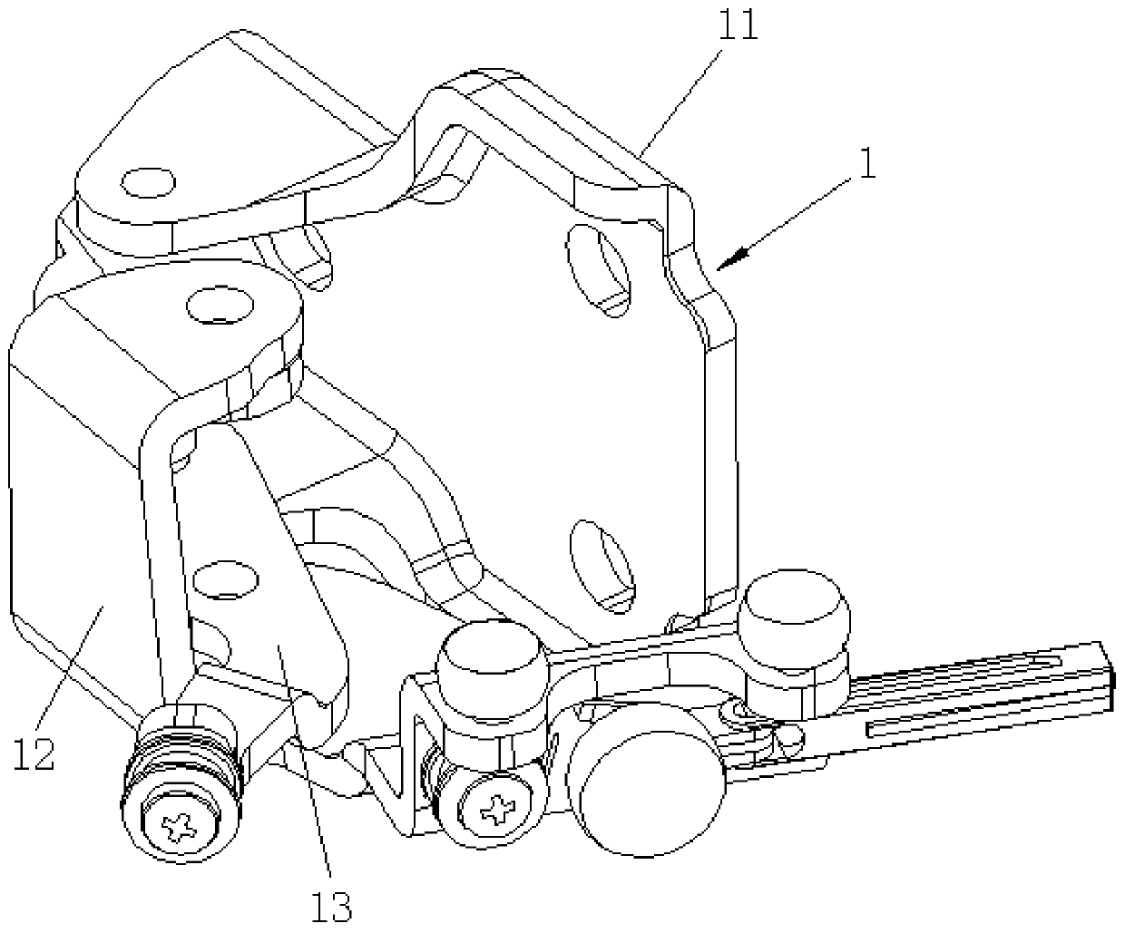 Middle support applied to automobile electric sliding door system