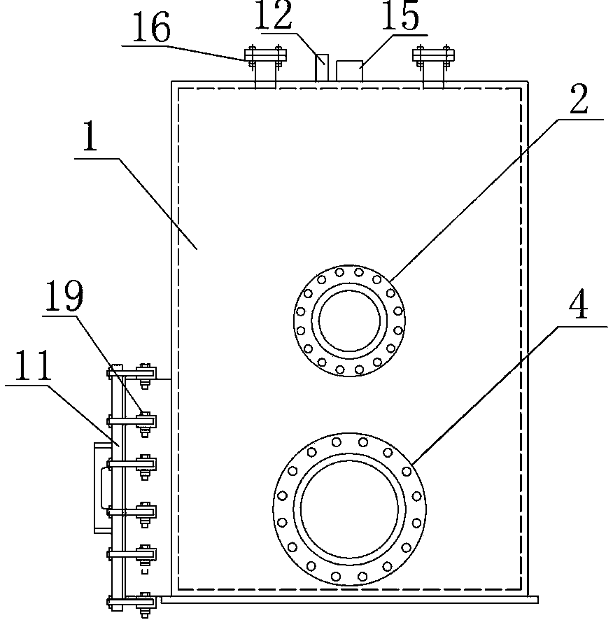 Quarrying box device for slurry-balancing shield machine and construction method of quarrying box device